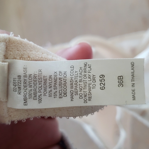 FELINA LACE PUSH UP EMBROIDERED LACE BRA SZ 36B - Picture 8 of 13